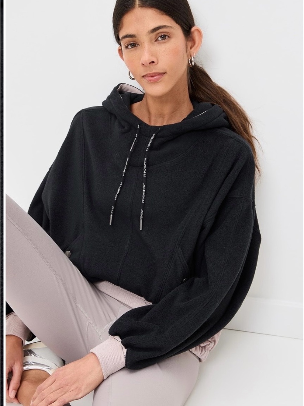 FP Movement by Free People Black Snow Day Hoodie
